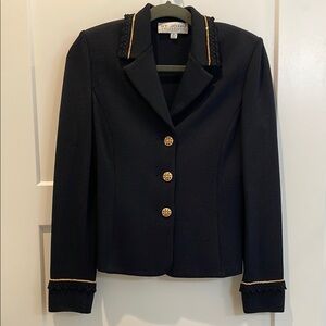 St. John Knit Jacket with Gold Accents - 4